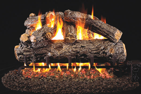 Real Fyre Rustic Oak Designer ANSI Gas Log Set